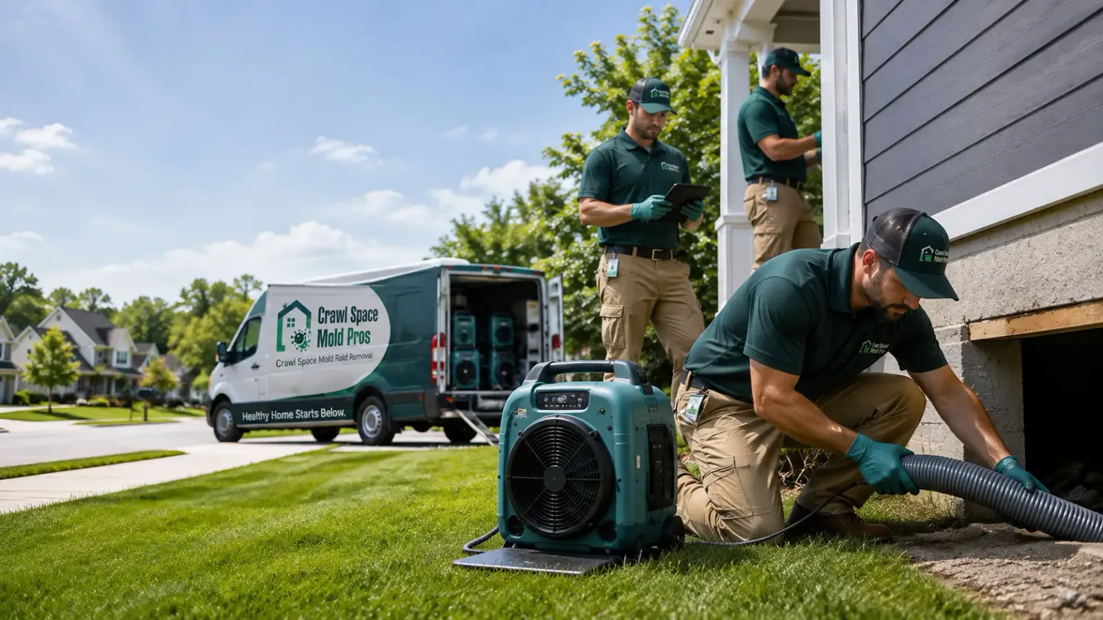 Crawl Space Mold Removal in Levering, MI